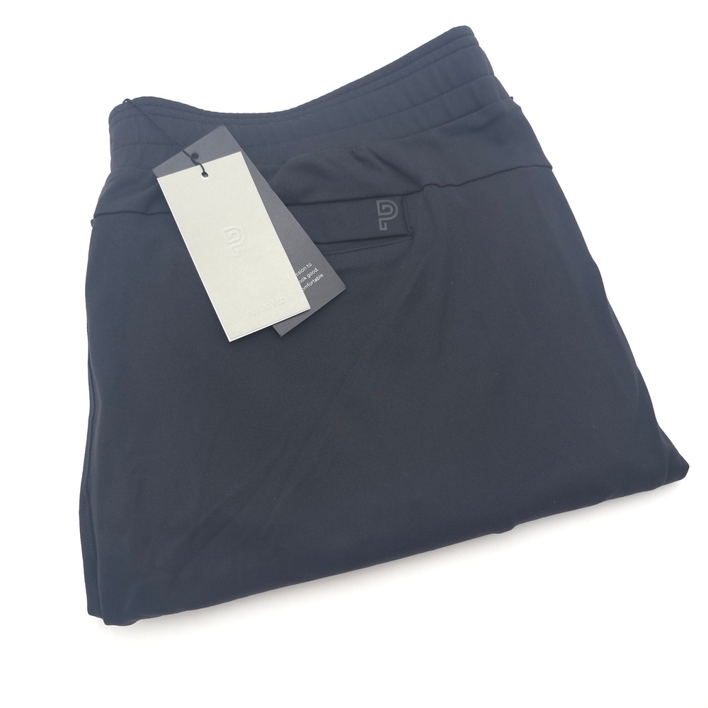 Public Rec All Day Every Day Pant Black 42/32 Mens Tapered Jogger Stretch Pocket